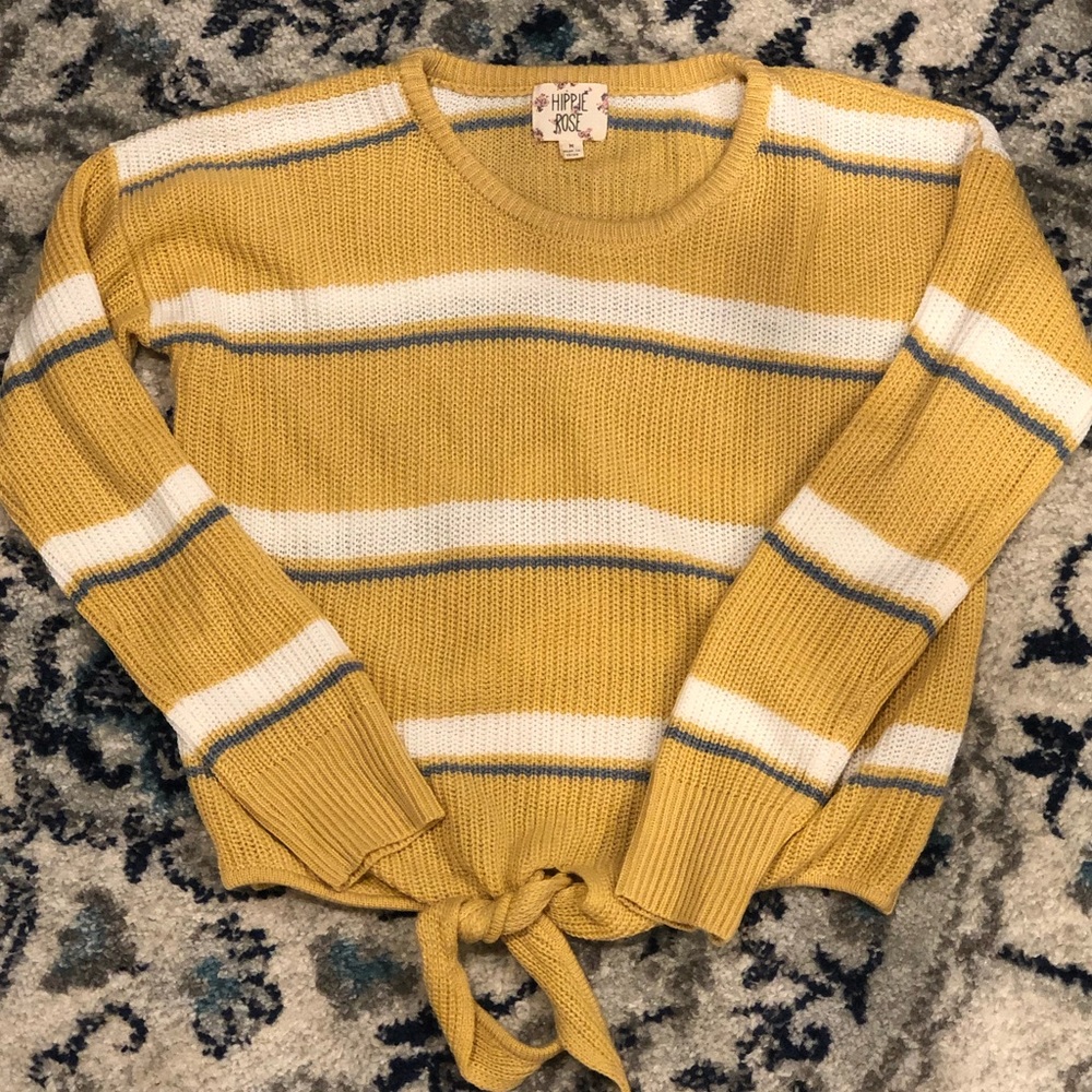 Hippie Rose- striped sweater Medium